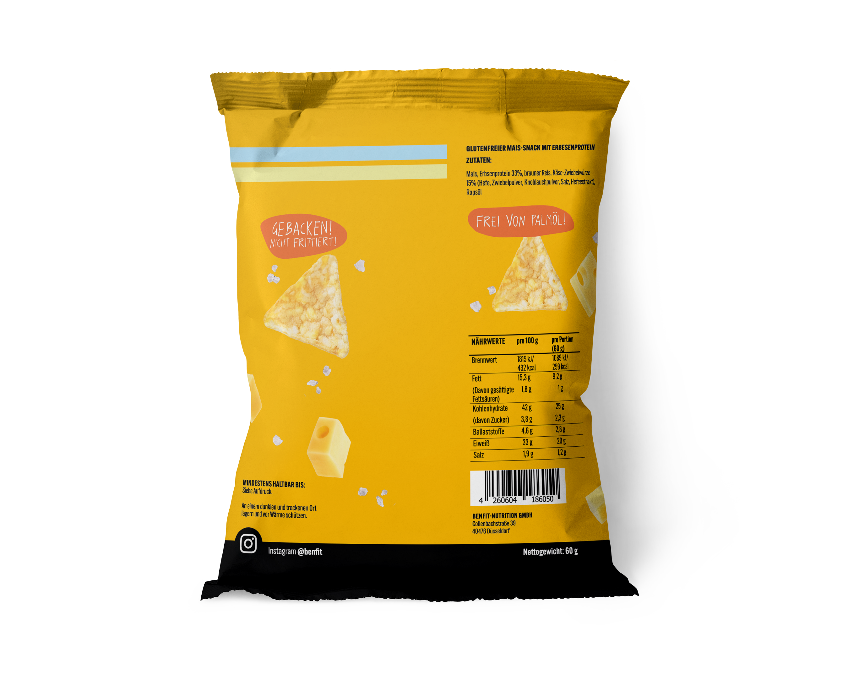 5 packs of Protein Tortilla Chips Cheese (gluten-free & vegan)